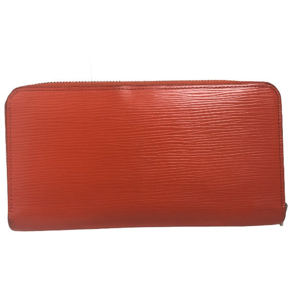 LOUIS VUITTON Long Wallet Purse M60310 Epi Leather Orange Zip Around Epi Zippy wallet Women