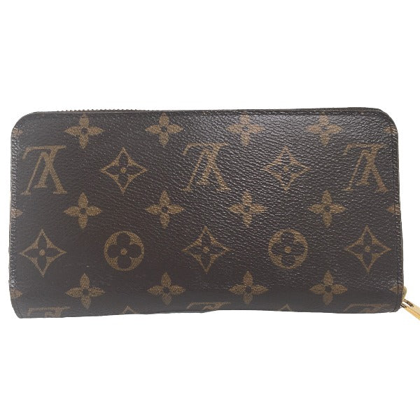 LOUIS VUITTON Long Wallet Purse M41895 Monogram canvas Fuchsia Zip Around Monogram Zippy wallet unisex(Unisex)