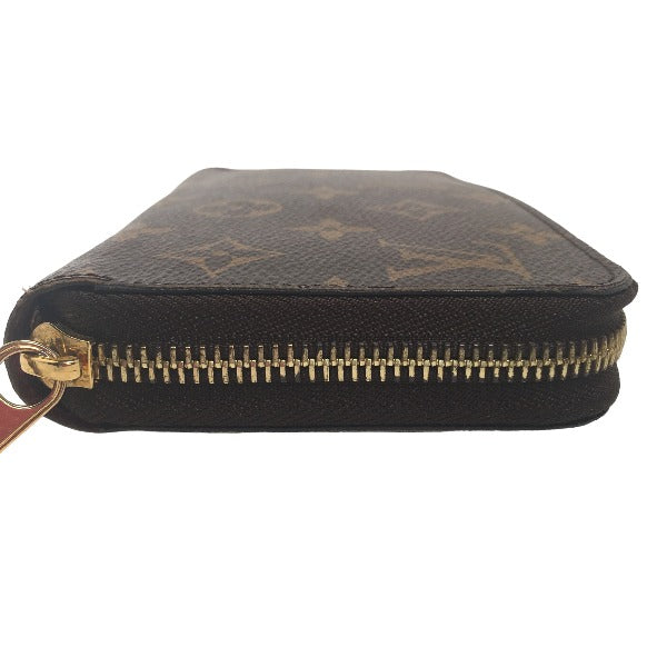LOUIS VUITTON Long Wallet Purse M41895 Monogram canvas Fuchsia Zip Around Monogram Zippy wallet unisex(Unisex)