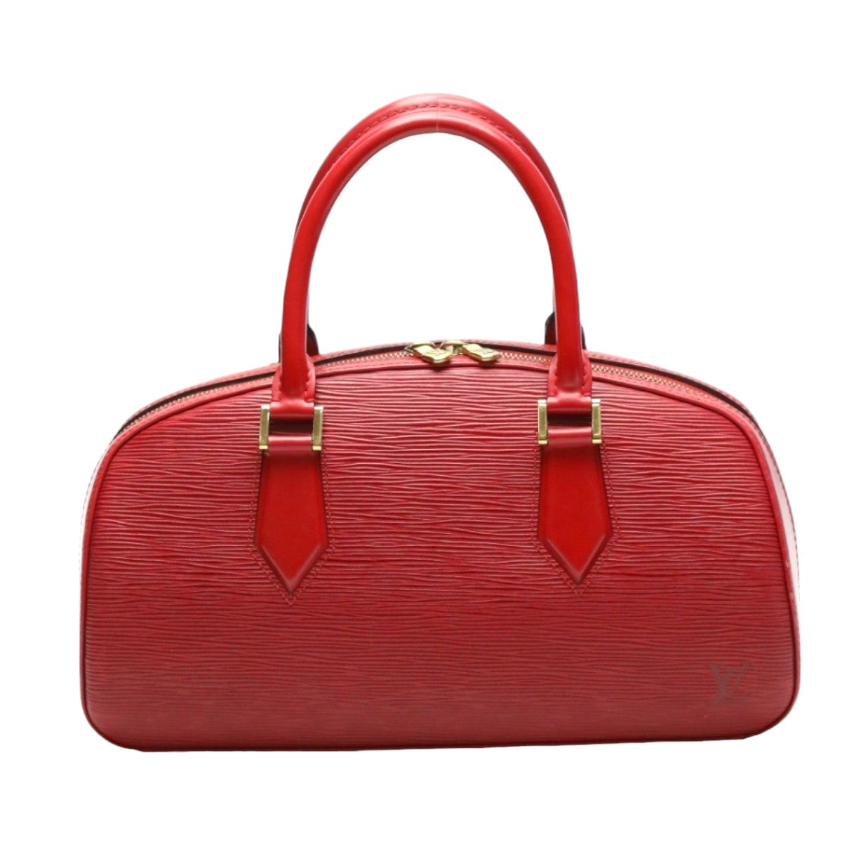 LOUIS VUITTON Handbag Epi Leather Castilian red Handbag Epi jasmine unisex(Unisex)