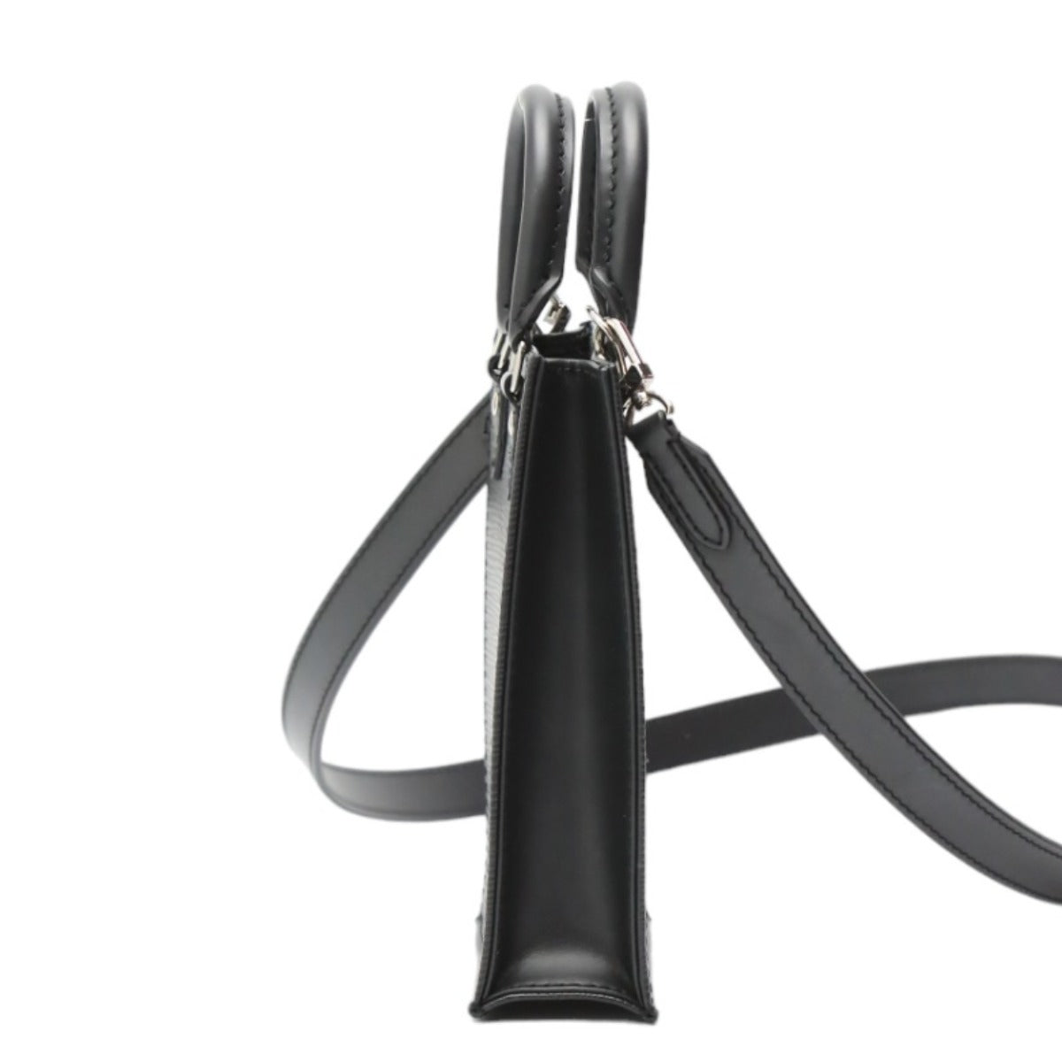LOUIS VUITTON Shoulder Bag Epi Leather black Shoulder Bag Epi Petit Sac Plat unisex(Unisex)