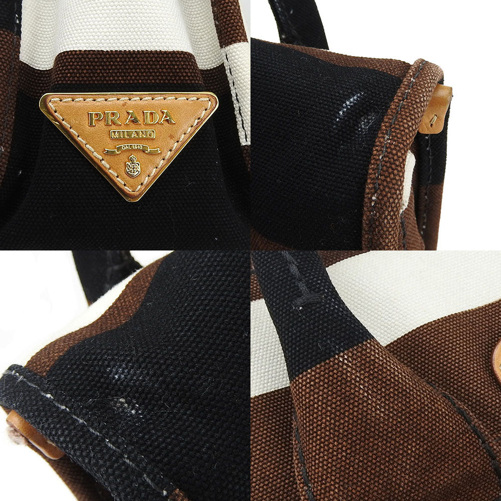 PRADA Handbag BN2119 canvas Brown