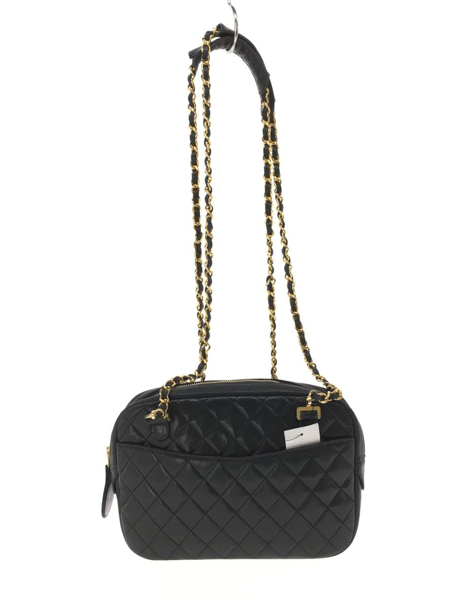 Chanel Matelasse Leather Double Chain Shoulder Bag