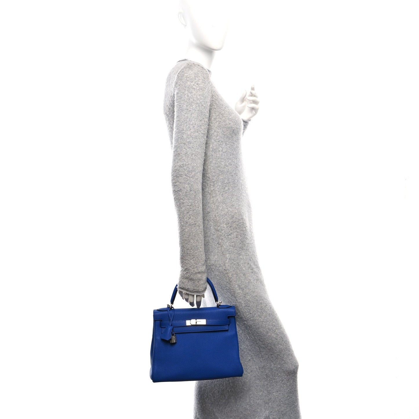 Hermes Togo Kelly Retourne 28 Bleu Royal