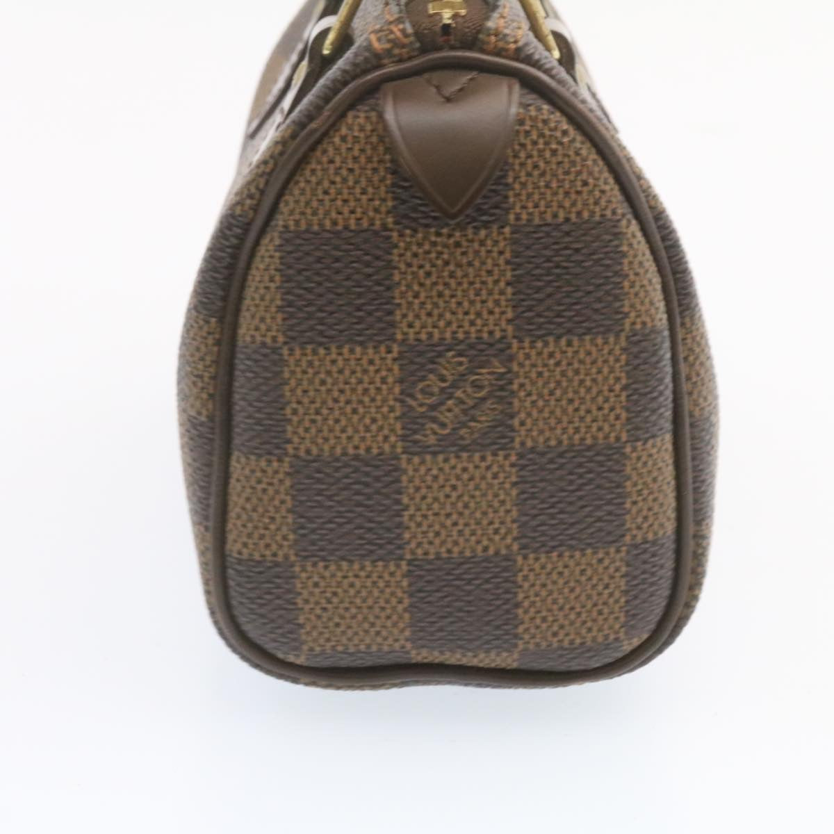 Louis Vuitton Damier Ebene Mini Speedy Hand Bag SP Order LV Auth 23260A