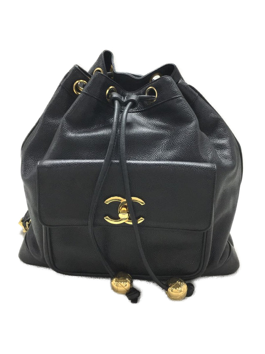 Chanel Leather Pouch Caviar Skin Backpack