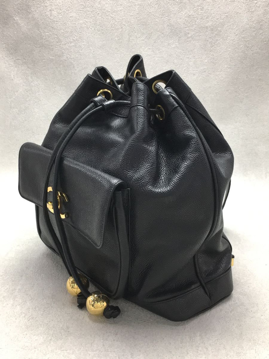 Chanel Leather Pouch Caviar Skin Backpack
