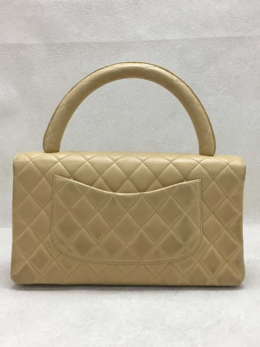 Chanel Leather Matelasse Cocomark Shoulder Bag Beige