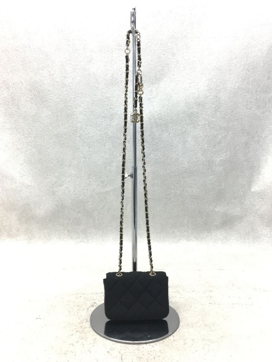 Chanel Matelasse Canvas Chain Shoulder Bag Black