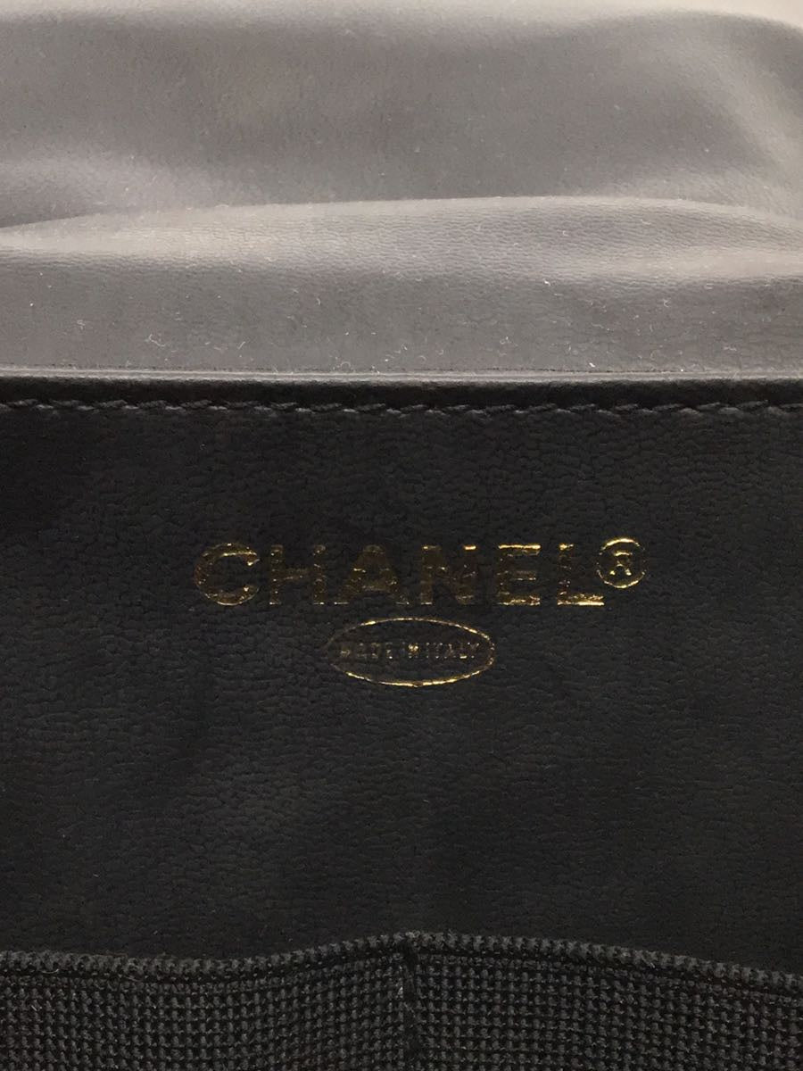 Chanel Matelasse Vanity Shoulder Bag Implant Black