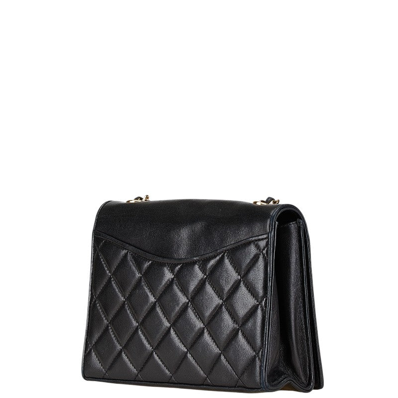 Chanel Coco Mark Matelasse Lambskin Shoulder Bag Classic Flap
