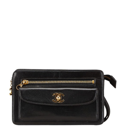 Chanel Coco Mark Lambskin Clutch Bag