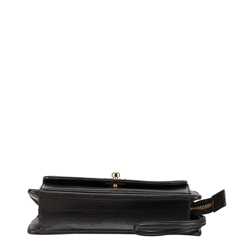 Chanel Coco Mark Lambskin Clutch Bag Classic Flap