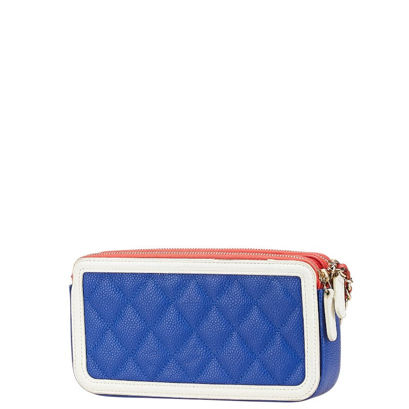 Chanel Coco Mark Caviar Skin Shoulder Bag Classic Flap