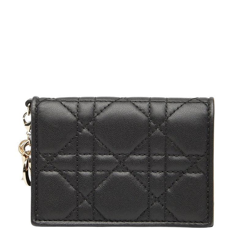 Dior Lady Dior Cannage Leather Card Case