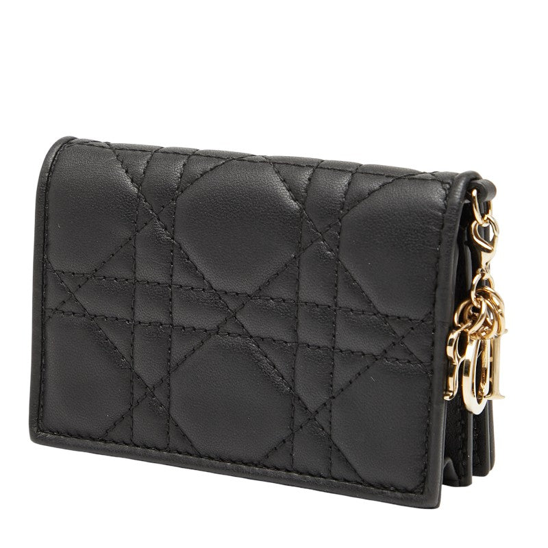 Dior Lady Dior Cannage Leather Card Case