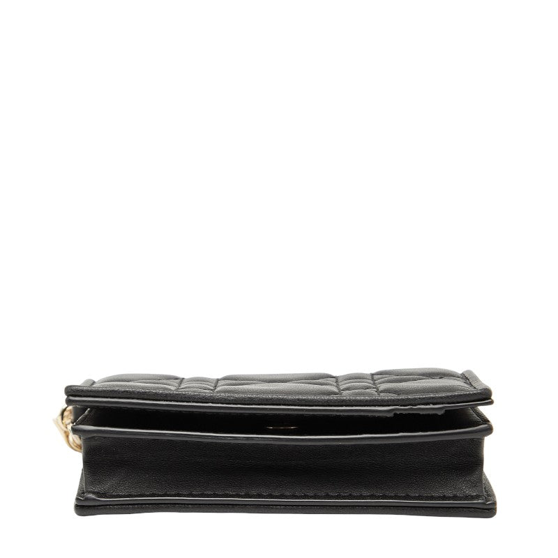 Dior Lady Dior Cannage Leather Card Case