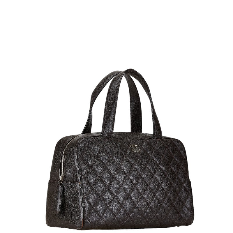 Chanel Coco Mark Caviar Skin Handbag Classic Flap