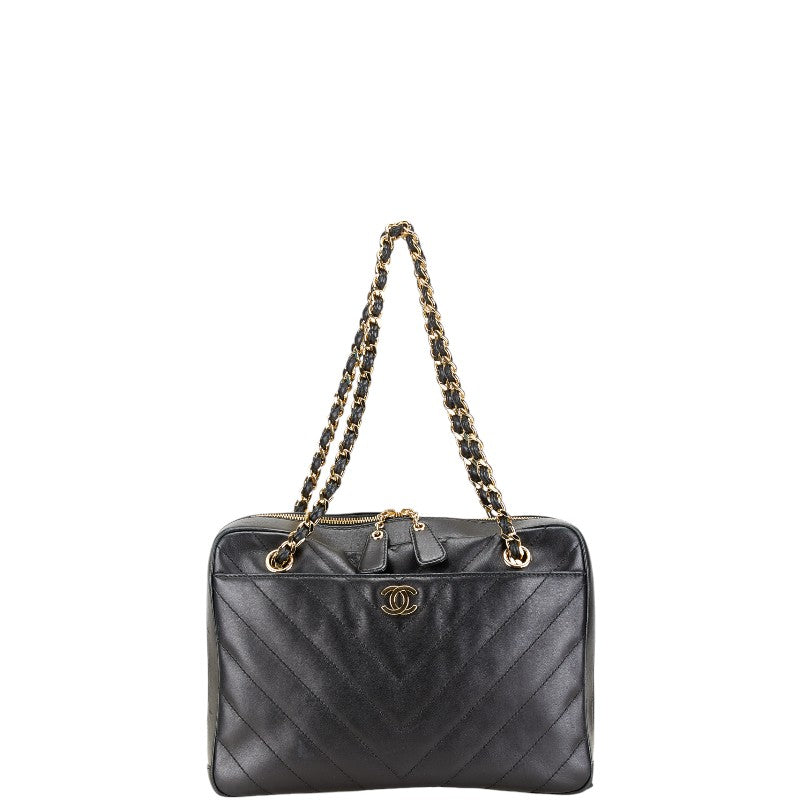 Chanel Coco Mark V Stitch Lambskin Shoulder Bag Classic Flap