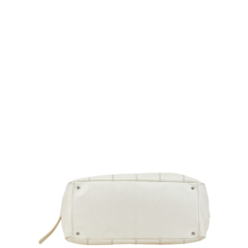 Chanel Choco Bar Leather Boston Bag Classic Flap