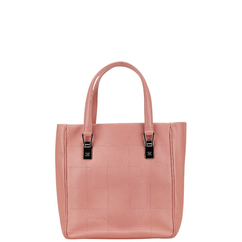 Chanel Choco Bar Caviar Skin Tote Bag Classic Flap