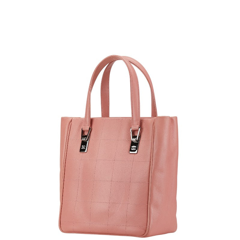Chanel Choco Bar Caviar Skin Tote Bag Classic Flap