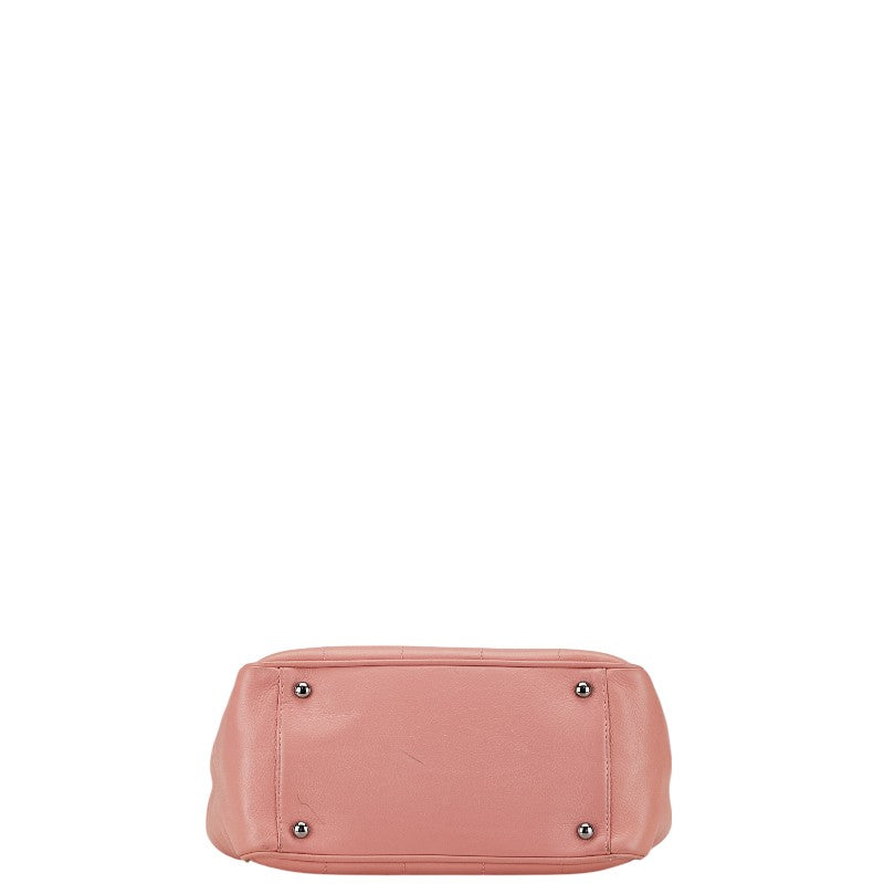 Chanel Choco Bar Caviar Skin Tote Bag Classic Flap