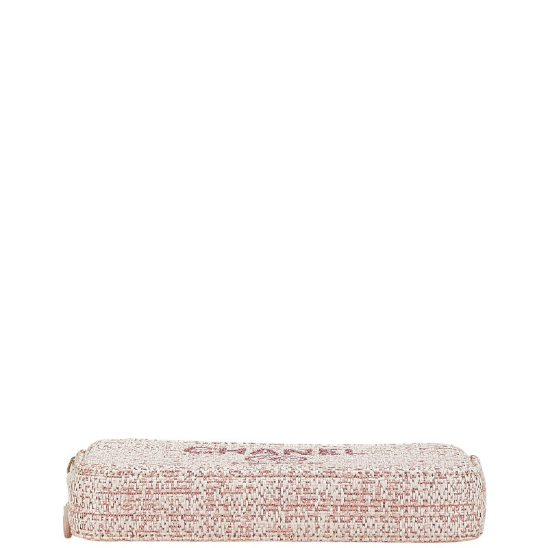 Chanel Deauville Tweed Leather Shoulder Bag Classic Flap