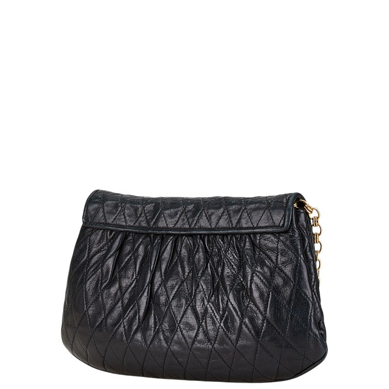 Chanel Coco Mark Matelassé Lambskin Shoulder Bag Classic Flap