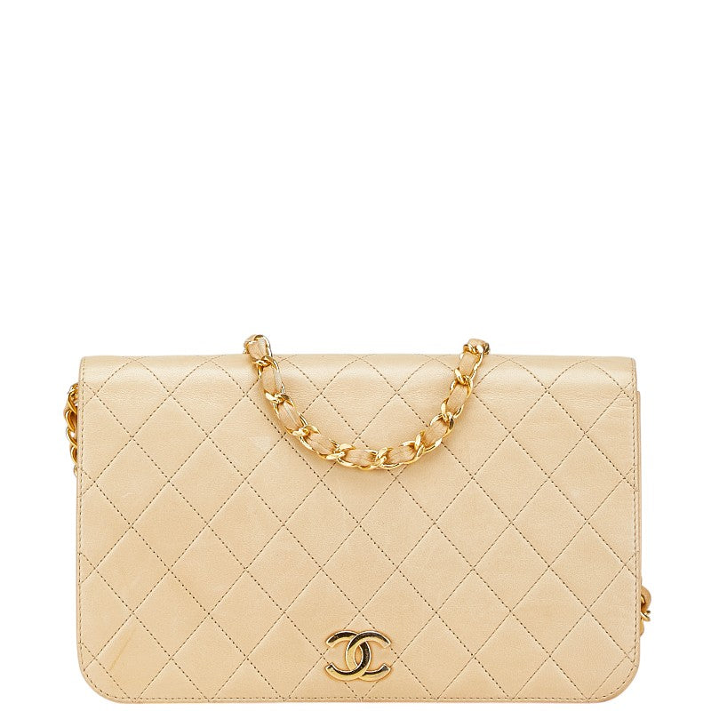 Chanel Coco Mark Matelasse Lambskin Shoulder Bag Classic Flap