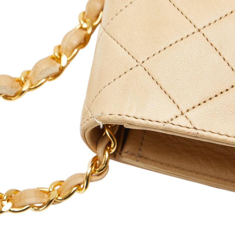 Chanel Coco Mark Matelasse Lambskin Shoulder Bag Classic Flap
