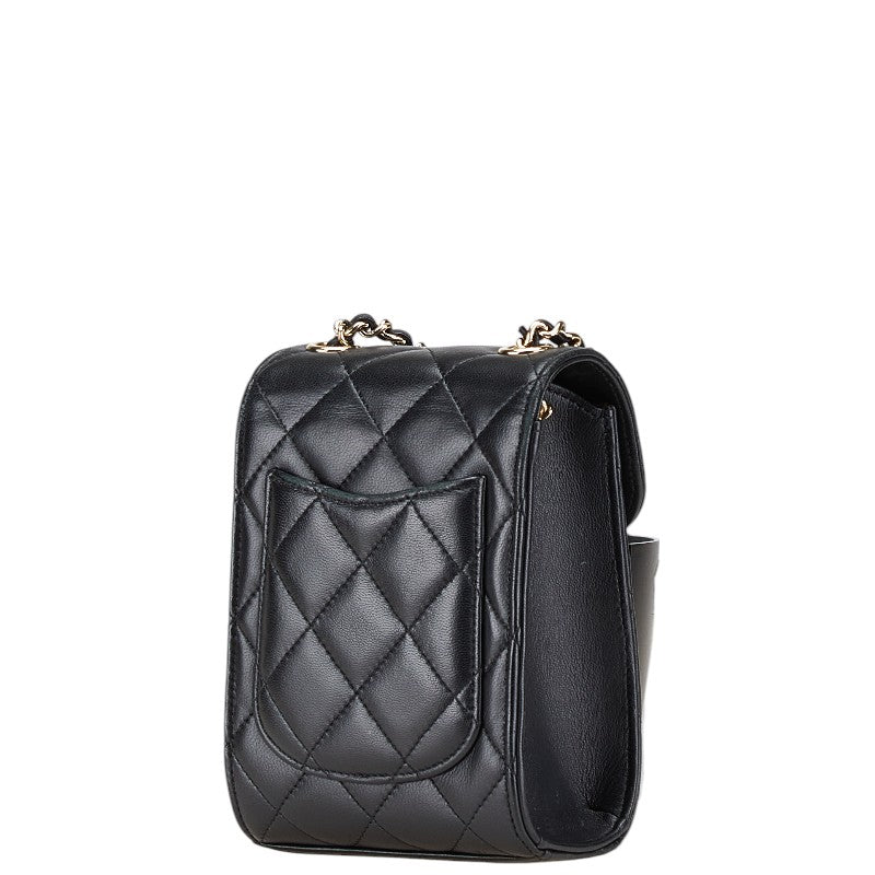 Chanel Coco Mark Matelasse Lambskin Shoulder Bag Classic Flap