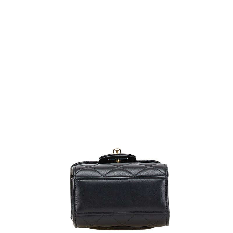 Chanel Coco Mark Matelasse Lambskin Shoulder Bag Classic Flap