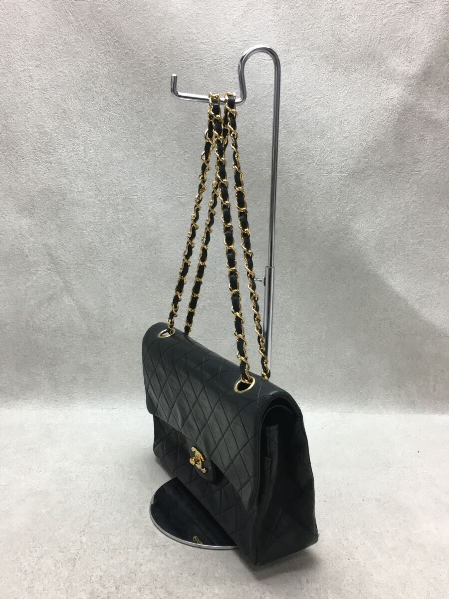 Chanel Leather CocoMark Turnlock Chain Shoulder Bag Black