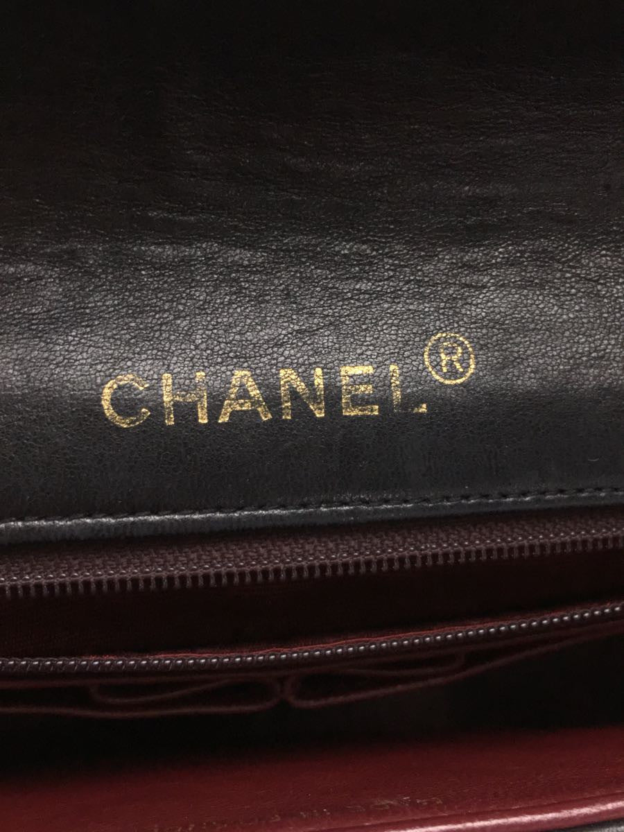 Chanel Labmskin Leather Chain Shoulder Bag Blacks