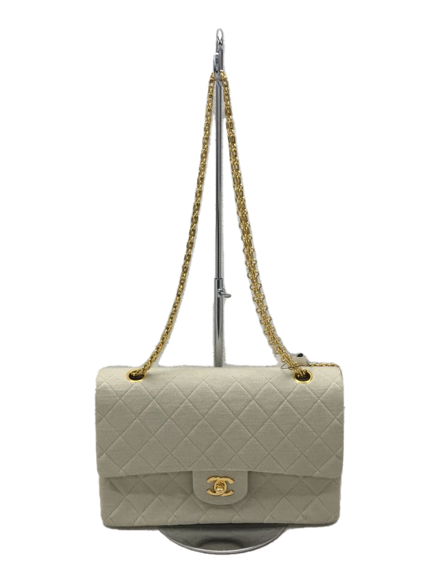 Chanel Matelasse Jersey Chain Shoulder Bag Beige