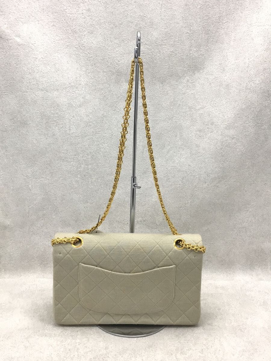 Chanel Matelasse Jersey Chain Shoulder Bag Beige