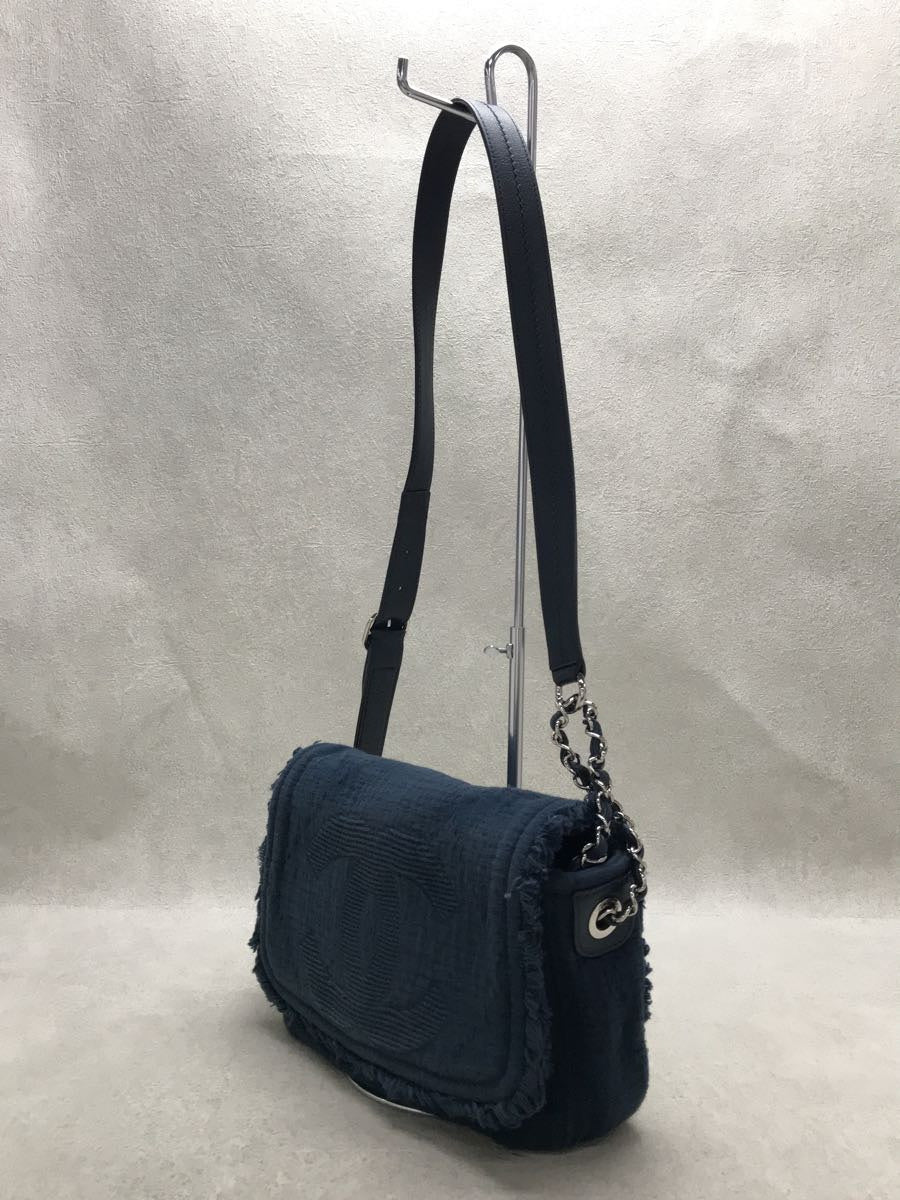 Chanel Canvas Plain Cocomark Chain Shoulder Bag