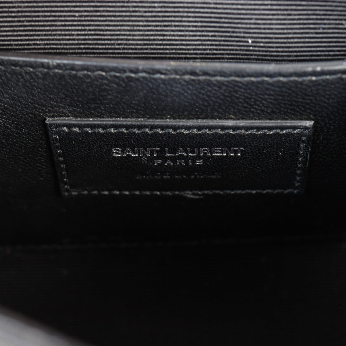 Saint Laurent Kate Tassel Chain Bag Small Croc-Embossed