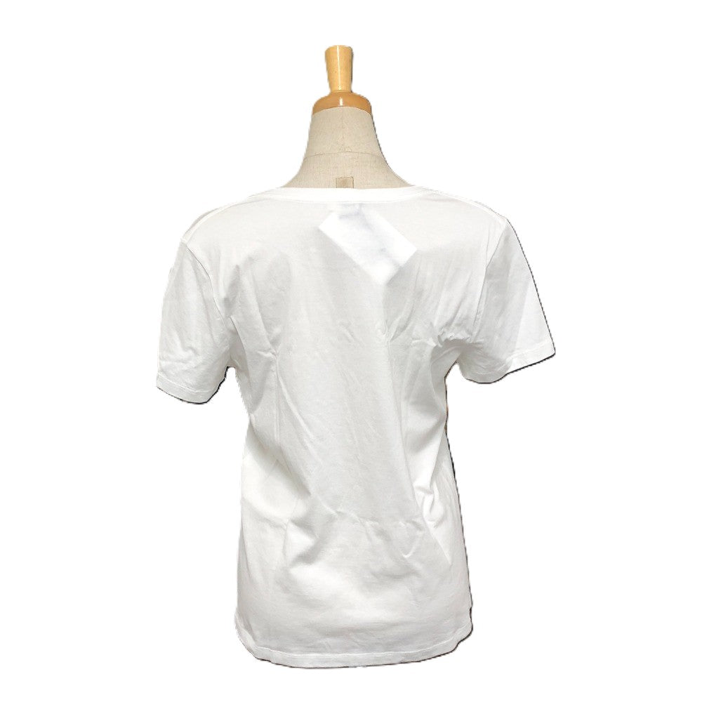 CELINE Short sleeve T-shirt 653N 2AWB6 cotton white logo Women M
