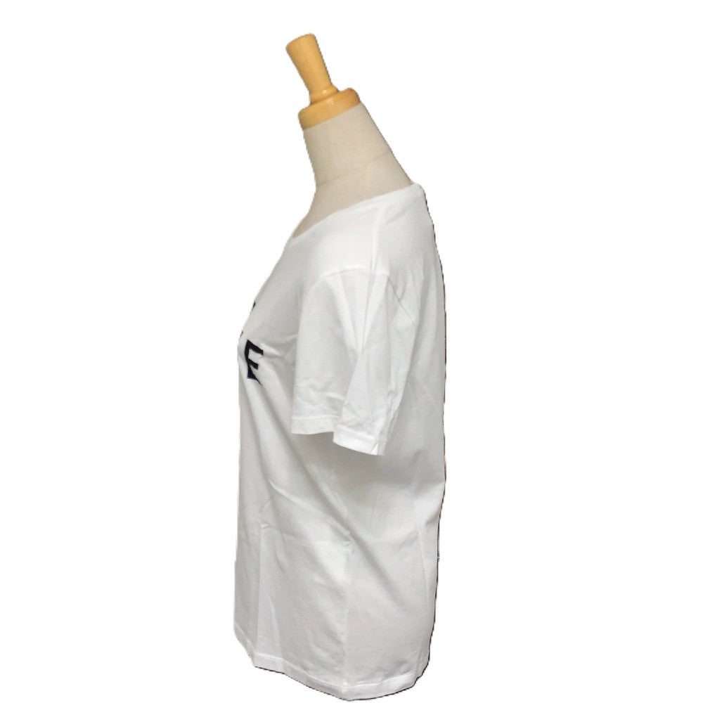 CELINE Short sleeve T-shirt 653N 2AWB6 cotton white logo Women M