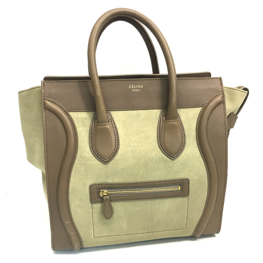 CELINE Handbag 165213 leather beige Mini shopper Luggage Women