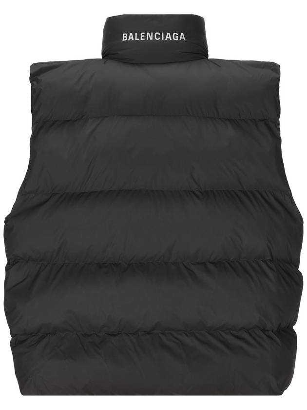Luxury Balenciaga Trending 2026 Wrap Puffer Padded Vest Black