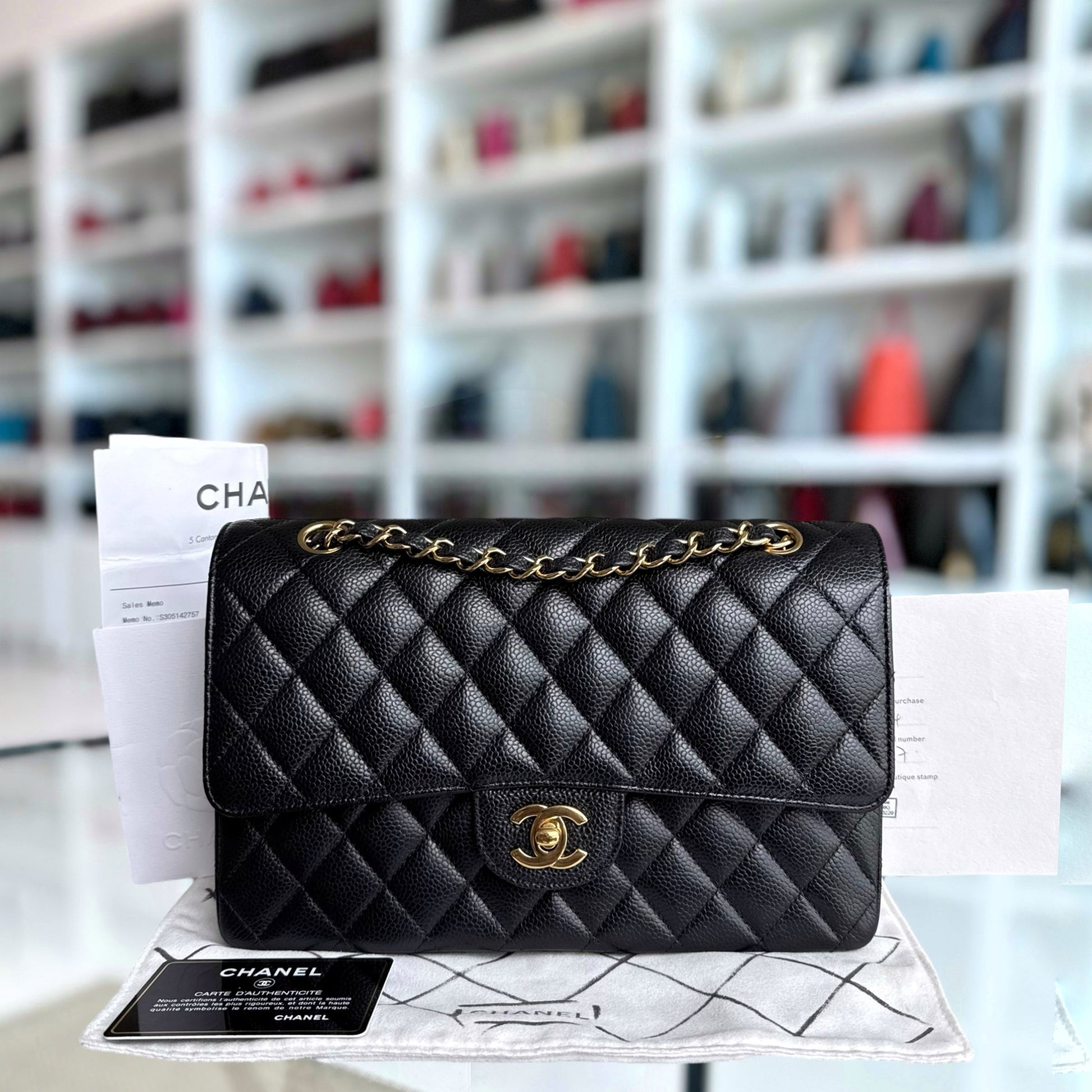 Chanel Classic Flap Medium Shoulder Bag - EworeBags