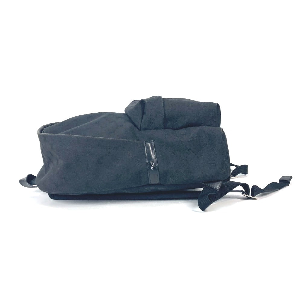 CELINE Backpack Canvas leather black triomphe logo mens