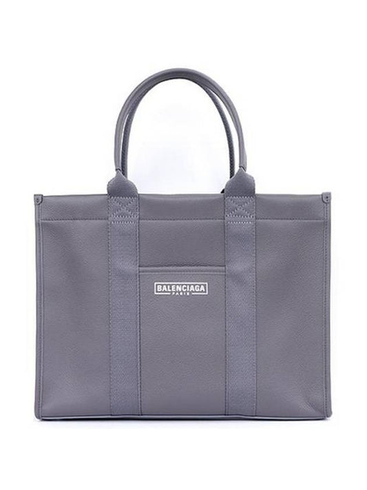 Luxury Balenciaga Trending 2026 Hardware Medium Grain Calfskin Tote Bag Dark Grey