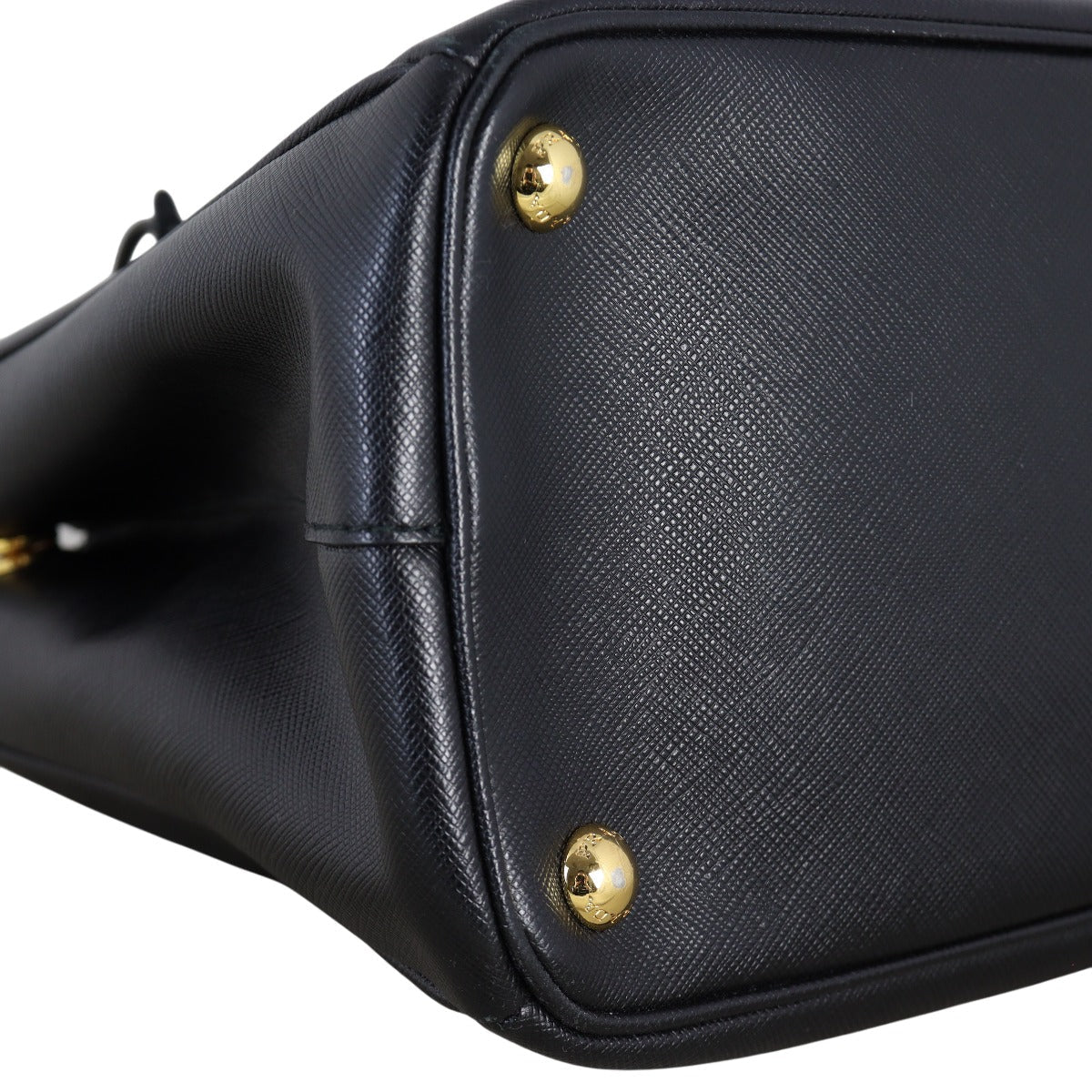 Prada Saffiano Lux Galleria Double Zip Tote Small