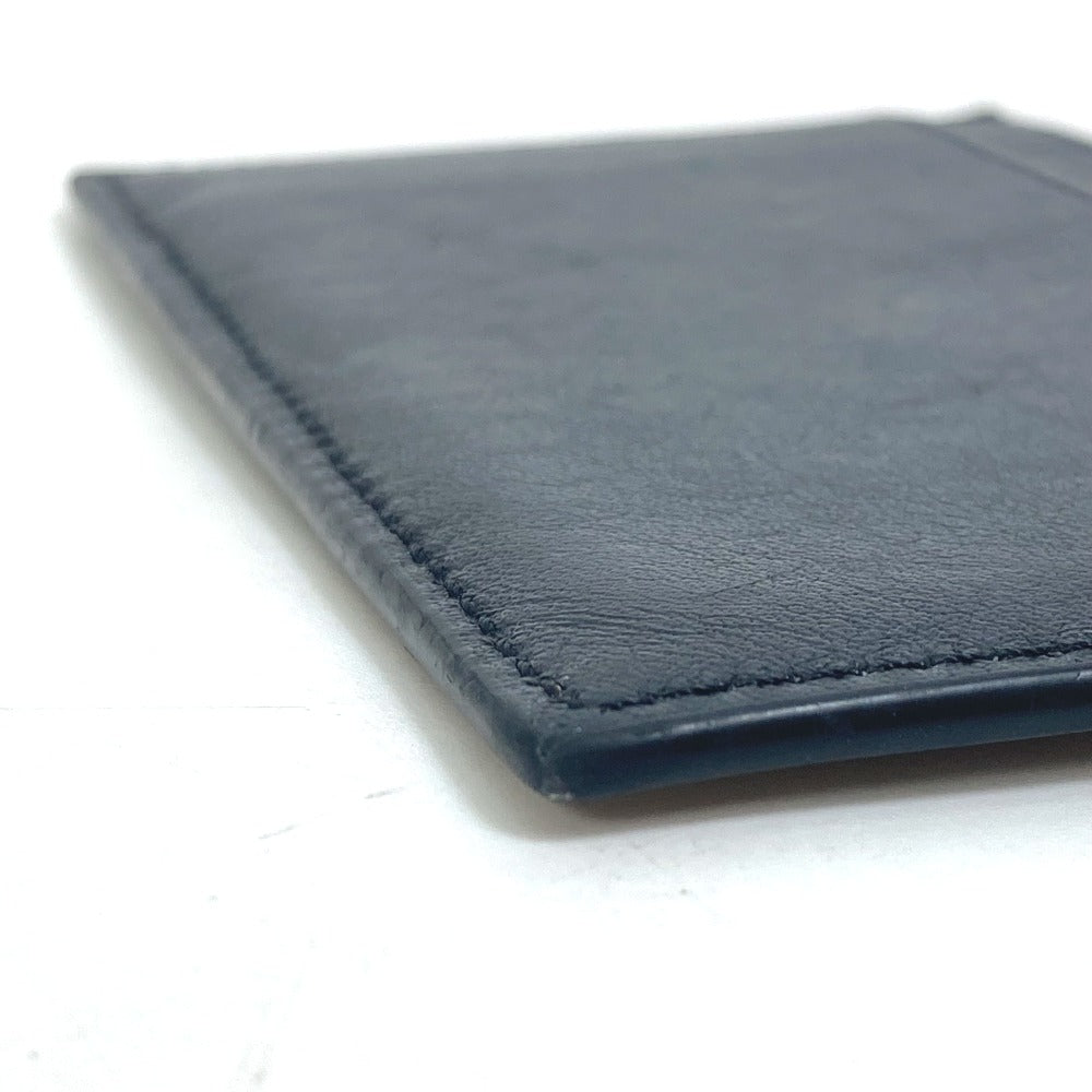 CELINE Card Case leather black Card holder logo mens