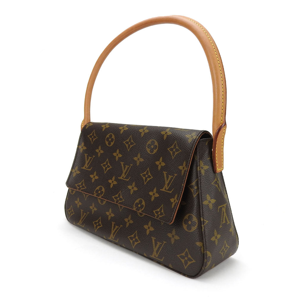 LOUIS VUITTON Shoulder Bag M51147 Monogram Brown Mini Looping