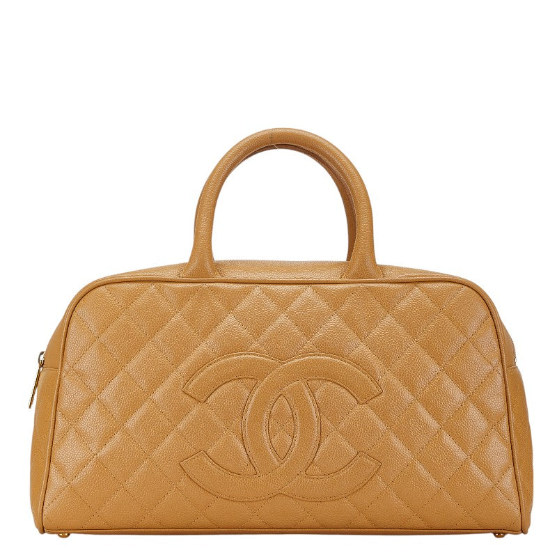 Chanel Coco Mark Matelasse Caviar Skin Handbag Classic Flap